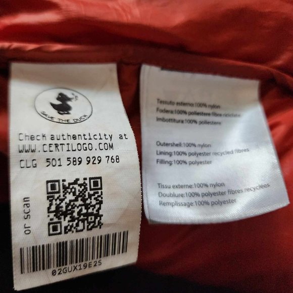 Save The Duck black Colette long puffer coat 3 L - please read carefully - Picture 11 of 16